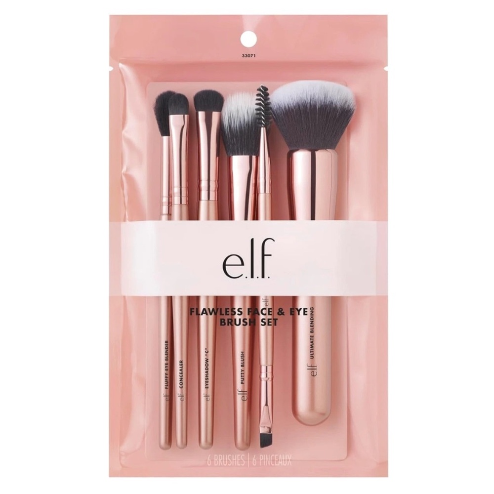 🦋NWT - ELF Flawless 6 Piece Face & Eye Brush Set